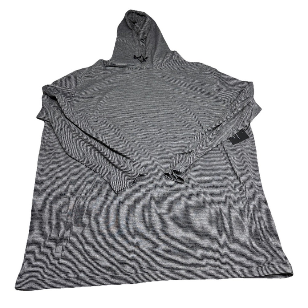 01.ALGO  Patrick Performance Hoodie Pullover Mens 3XL Black Striped